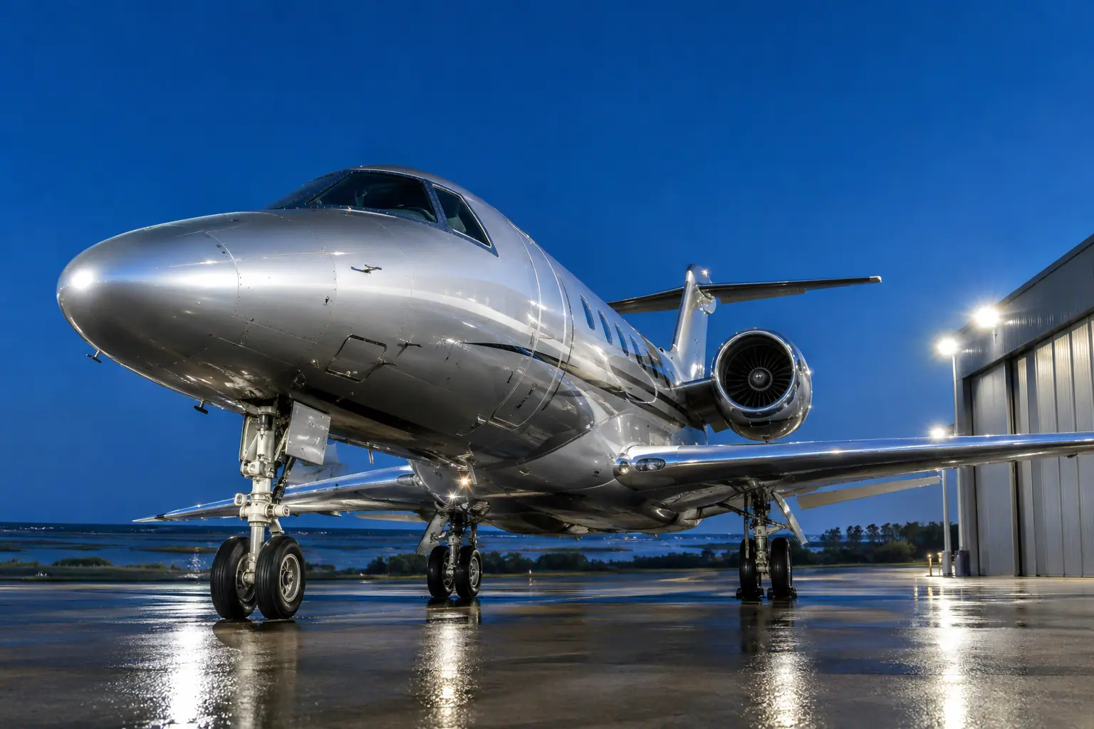 Ramp at Anoka County-Blaine (Janes Field) Airport